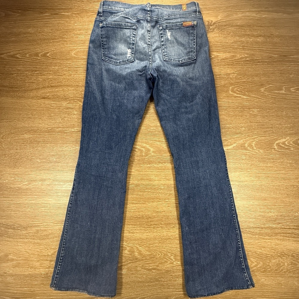 7 For All Mankind Women's High Waist Vintage Bootcut Jeans Size 28 Dark Wash - Picture 13 of 13